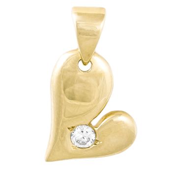 Zlatý přívěsek Srdíčko - luxusní šperk se zirkonem