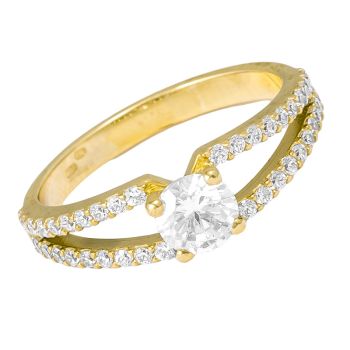 Luxusní zlatý prsten