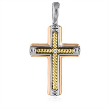 Velký a mohutný zlatý kříž