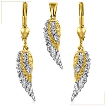 Souprava šperků Andělská křídla - náušnice a přívěsek