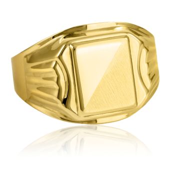 Pečetní pánský zlatý prsten