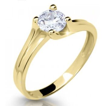 Zlatý zásnubní prsten se zirkony model Z6871-2530