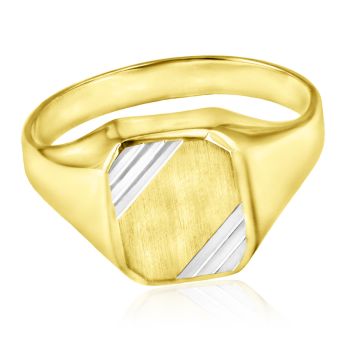 Zlatý pečetní prsten pánský