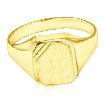 Pečetní zlatý pánský prsten