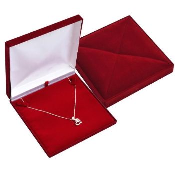 Sametová krabička na náhrdelník - velká